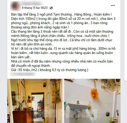 Căn hộ tập thể cũ ở Hà Nội được rao bán gần 9 tỷ đồng gây xôn xao - Ảnh 1. Căn hộ tập thể cũ ở Hà Nội được rao bán gần 9 tỷ đồng gây xôn xao - Ảnh 1.