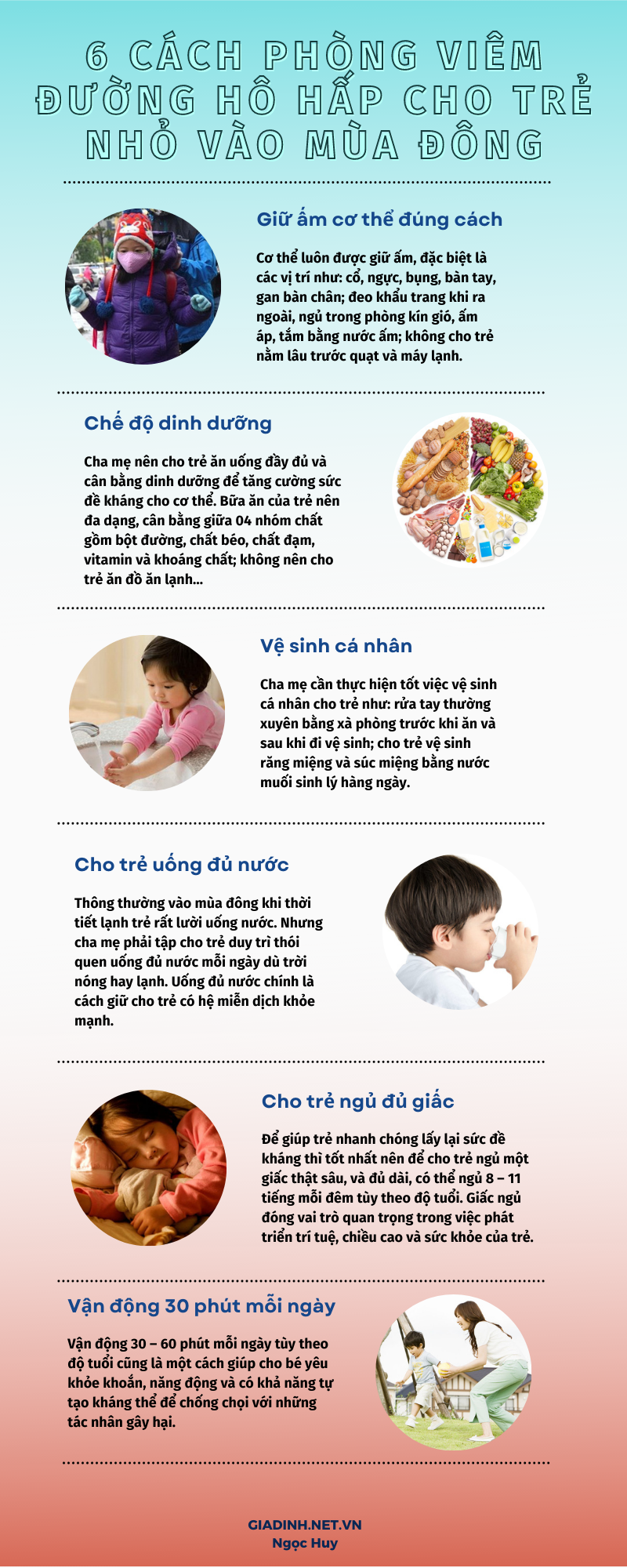 6 cách phòng viêm đường hô hấp cho trẻ nhỏ vào mùa đông - Ảnh 1.
