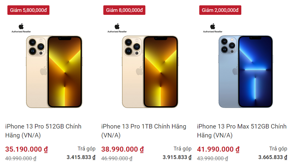 iPhone 13, 13 Pro bất ngờ giảm giá sốc 8 triệu đồng, thấp nhất từ khi mở bán - Ảnh 2.