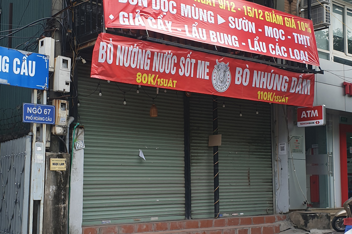 Hàng loạt cửa hàng ăn uống vùng cam của Hà Nội chọn cách đóng cửa khi chỉ được &quot;bán mang về&quot; - Ảnh 11.