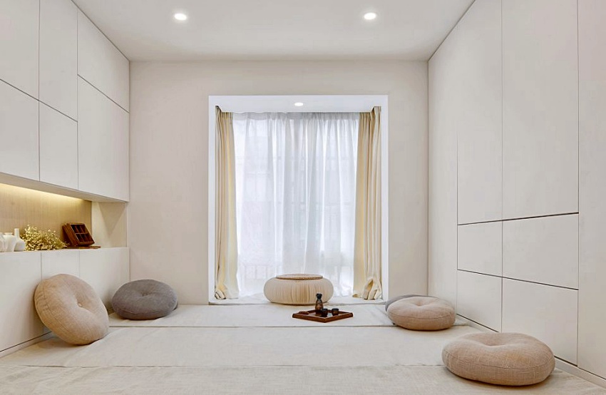 Căn hộ màu trắng rộng 20m² vẫn đủ cho gia đình 6 người nhờ cách bố trí nội thất siêu linh hoạt - Ảnh 9.