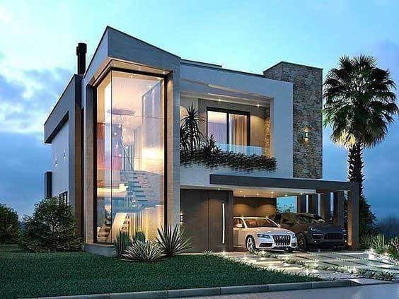 Mê mẩn những mẫu biệt thự 2 tầng hiện đại sang chảnh, độc đáo - Ảnh 10.