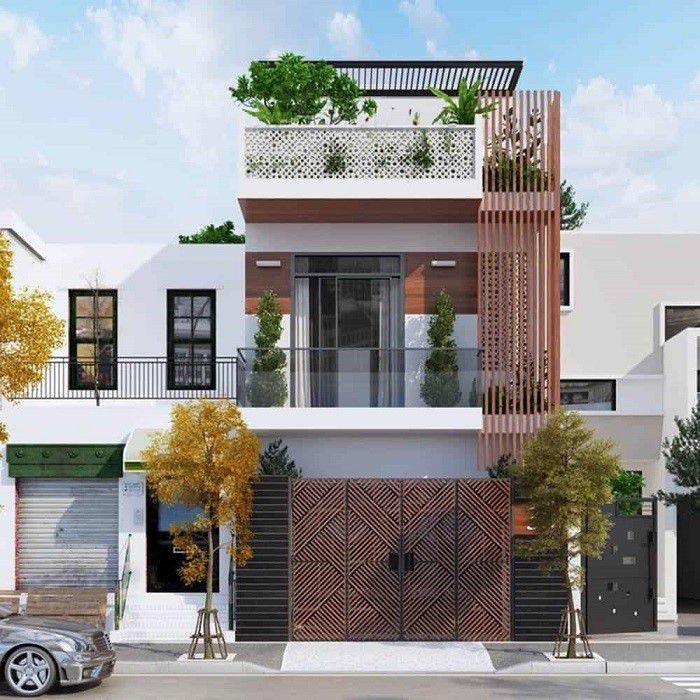 Mê mẩn những mẫu biệt thự 2 tầng hiện đại sang chảnh, độc đáo - Ảnh 6.