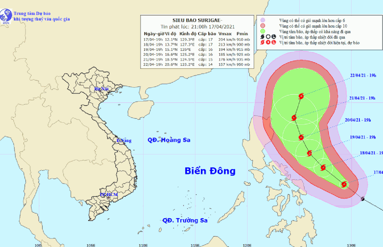 Từ Quảng Ninh Cà Mau sẵn sàng ứng phó với siêu bão Surigae - Ảnh 2.