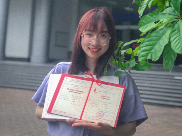  Nữ sinh Hải Phòng ẵm bằng tốt nghiệp xuất sắc của ĐH Bách Khoa Hà Nội  - Ảnh 1.
