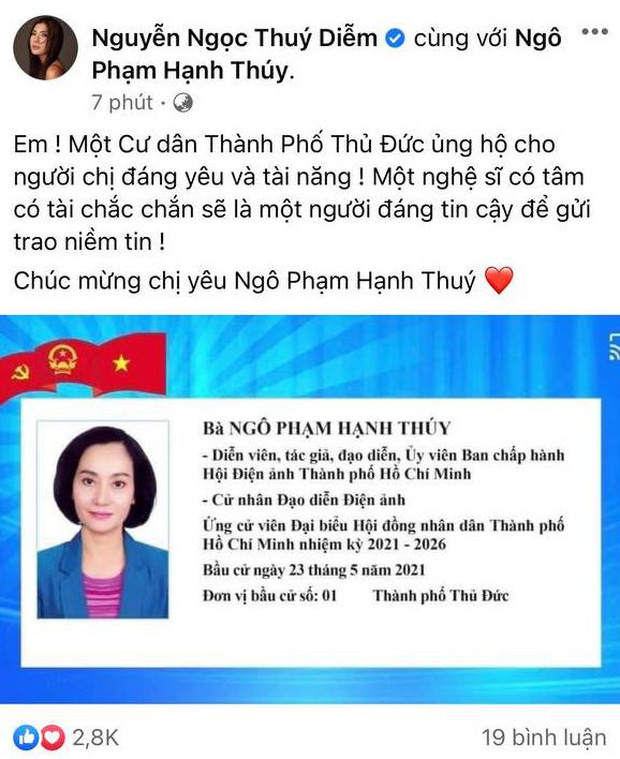 Sao Việt nô nức đi bầu cử: Tiểu Vy, Huyền My dậy sớm làm thanh niên gương mẫu, Khánh Vân từ Mỹ cũng hào hứng hưởng ứng - Ảnh 12.