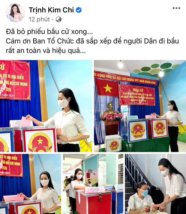 Sao Việt nô nức đi bầu cử: Tiểu Vy, Huyền My dậy sớm làm thanh niên gương mẫu, Khánh Vân từ Mỹ cũng hào hứng hưởng ứng - Ảnh 15.