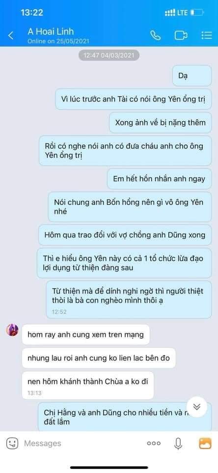 Xuất hiện tin nhắn Hoài Linh nói về quan hệ với ông Võ Hoàng Yên và nhắc đến vợ chồng ông Dũng lò vôi - Ảnh 3.