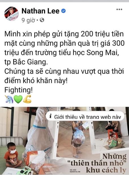 Sau lùm xùm Hoài Linh, ca sĩ Đan Trường, Nathan Lee bỏ tiền túi cùng chính phủ chống COVID-19 - Ảnh 3.