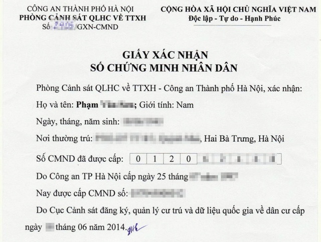 Không yêu cầu người dân cung cấp giấy xác nhận số CMND - Ảnh 1.