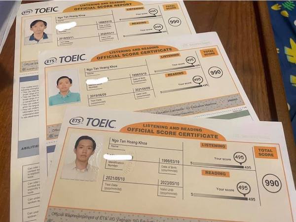 Nam sinh Bách khoa 3 lần đạt điểm TOEIC tuyệt đối - Ảnh 3.