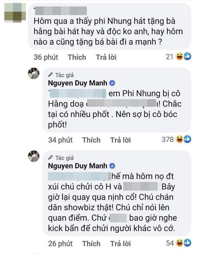 Tình tiết bất ngờ: Duy Mạnh công khai tố Phi Nhung từng gọi điện cho mình xúi chửi bà Phương Hằng - Ảnh 2.