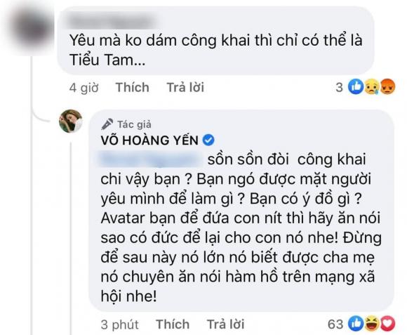 Bị nói là tiểu tam chỉ vì không công khai mặt bạn trai, Võ Hoàng Yến đáp trả cực gắt - Ảnh 4.