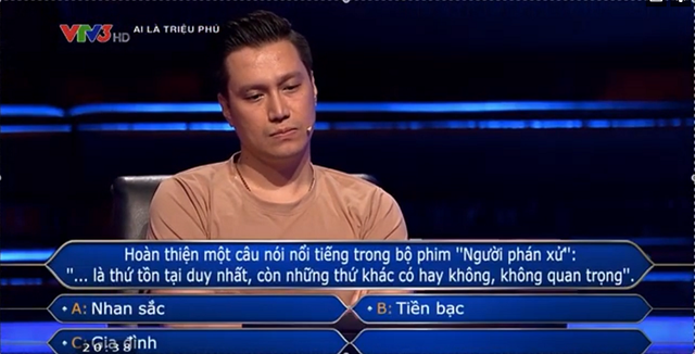 Việt Anh giành 60 triệu đồng ở Ai là triệu phú, xúc động trả lời câu hỏi về NSND Hoàng Dũng - Ảnh 3.
