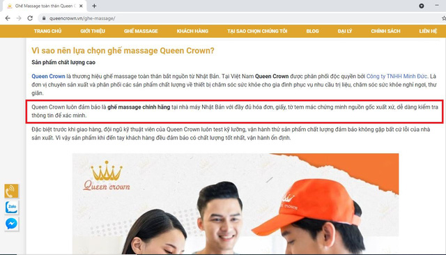 Ghế massage Queen Crown giảm giá hơn 60%: Chiêu trò giảm sâu có vi phạm pháp luật? - Ảnh 1. Ghế massage Queen Crown giảm giá hơn 60%: Chiêu trò giảm sâu có vi phạm pháp luật? - Ảnh 1.