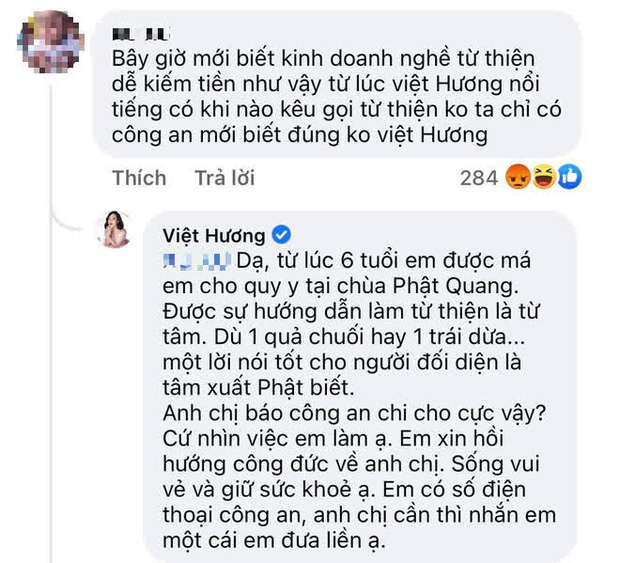 Bị nói kinh doanh nghề từ thiện giữa mùa dịch, Việt Hương lên tiếng đáp trả căng đét - Ảnh 4.