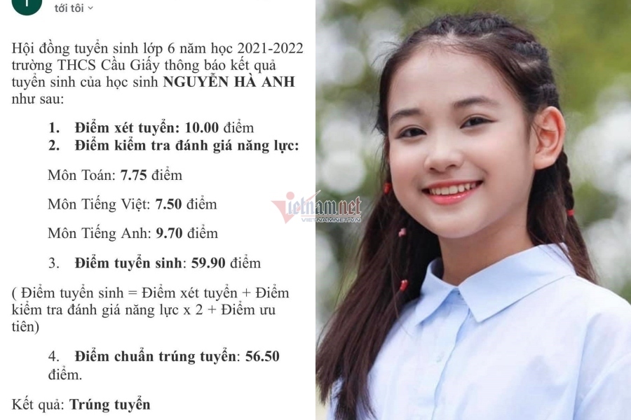 Diễn viên nhí "Hương vị tình thân" trúng tuyển trường top đầu ở Hà Nội
