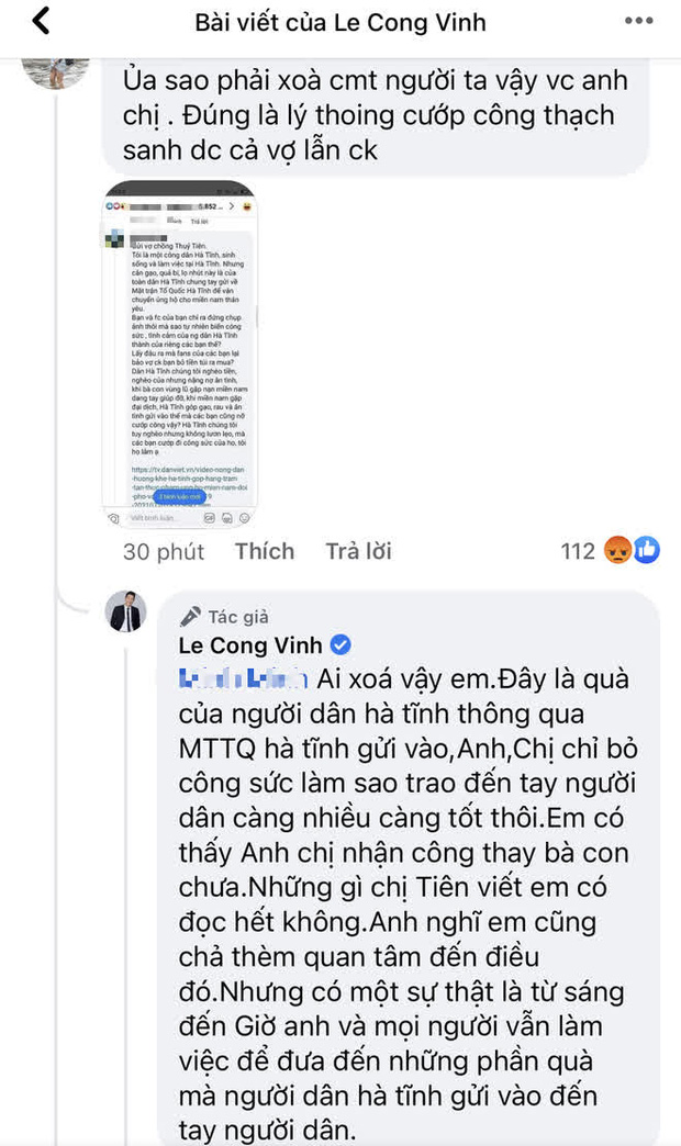 Thuỷ Tiên bị tố nhận vơ cả trăm tấn lương thực người dân Hà Tĩnh tiếp tế cho Sài Gòn, Công Vinh bức xúc lên tiếng phân trần - Ảnh 4.