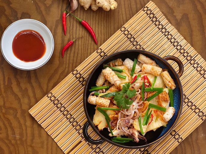 Cách làm món mực xào kim chi - Ảnh 2. Cách làm món mực xào kim chi - Ảnh 2.