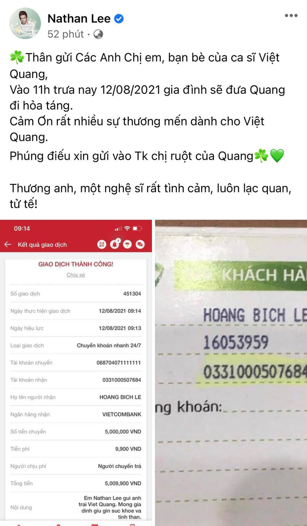 Tang lễ gấp rút của ca sĩ Việt Quang: Không kèn trống, khâm liệm tại nhà riêng, xót xa nụ cười người quá cố trên di ảnh - Ảnh 7.