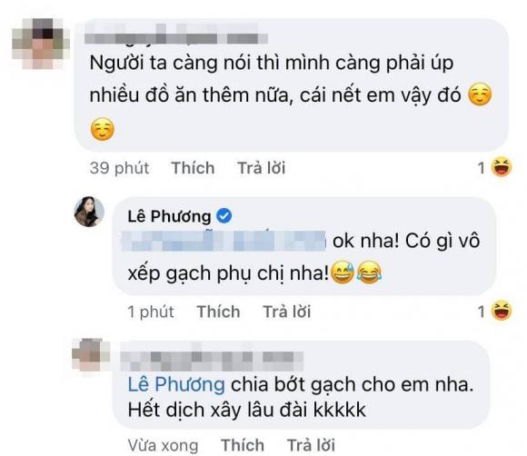 Lê Phương bị mỉa mai khi suốt ngày khoe đồ ăn ngon trong mùa dịch - Ảnh 4.