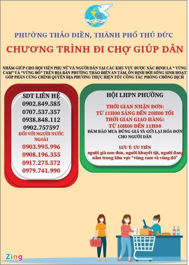 Chung cư ở TP.HCM ngày đầu giúp cư dân đi chợ hộ - Ảnh 1.