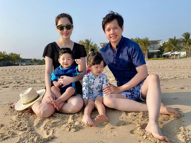 Ông xã doanh nhân của Hoa hậu Đặng Thu Thảo lên mạng nói chuyện công việc nhưng bị hai nhóc tì chiếm mất spotlight - Ảnh 3.