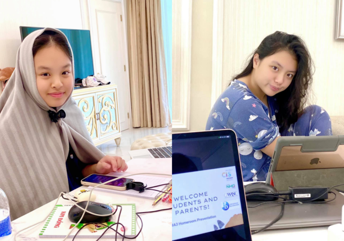 Con sao Việt trở lại học online
