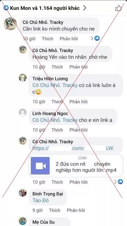  Xử lý cô gái chia sẻ clip 2 trẻ vị thành niên làm chuyện người lớn  - Ảnh 1.