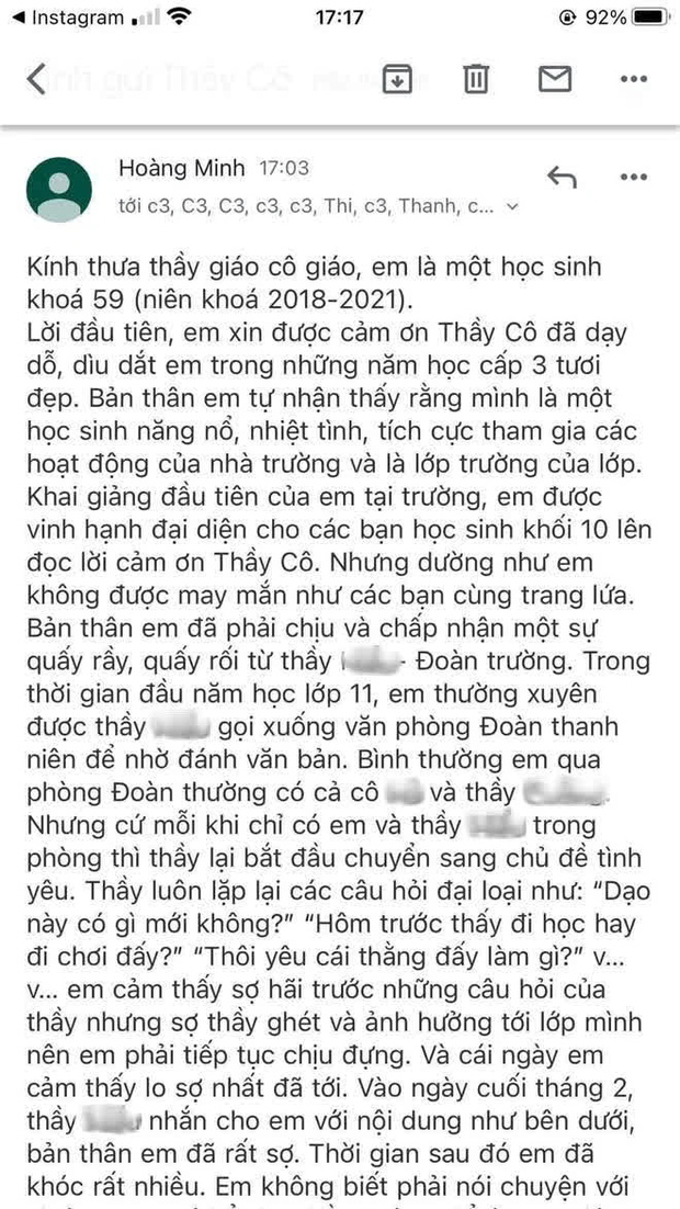 Sự thật bất ngờ vụ Thầy giáo Quảng Ninh bị tố quấy rối, nhắn tin tán tỉnh nữ sinh cấp 3: UBND TP đưa ra kết luận chính thức - Ảnh 2.