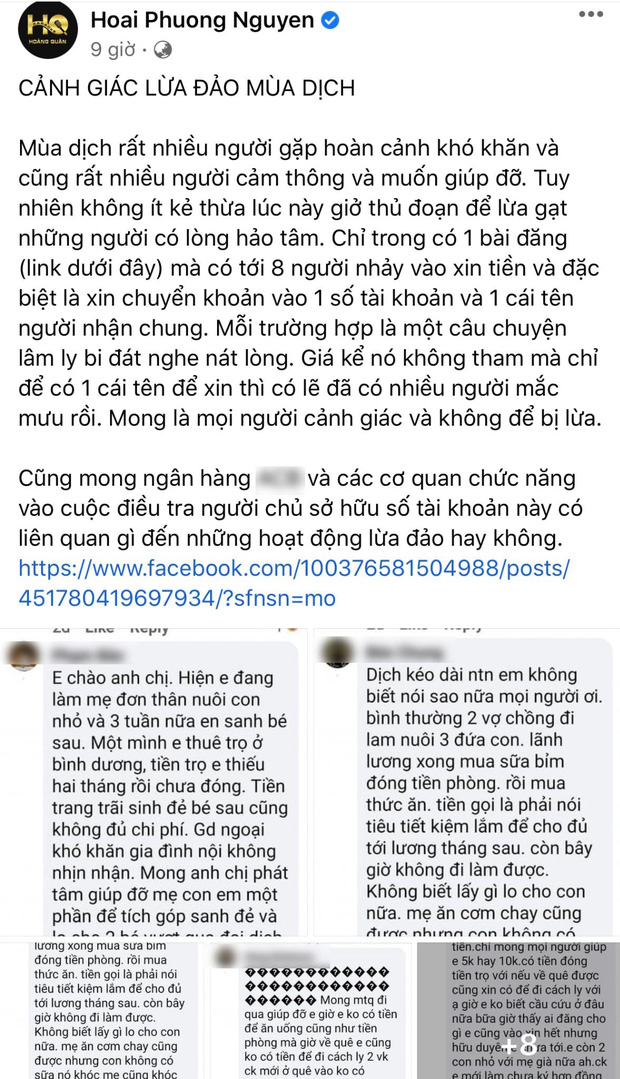 Ông xã Việt Hương lên tiếng cảnh báo chiêu trò lừa đảo mùa dịch: 8 người 1 tài khoản - Ảnh 2.