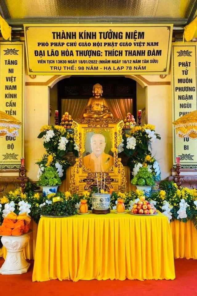 Đức phó Pháp chủ Giáo hội Phật giáo Việt Nam Thích Thanh Đàm viên tịch - Ảnh 2.