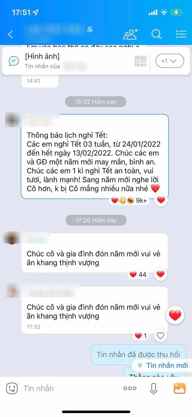 Giáo viên nhắn tin chúc Tết, cả lớp đọc xong hứng chí tặng cô 1 món quà nhìn vào chắc ngã ngửa ra mất - Ảnh 1.