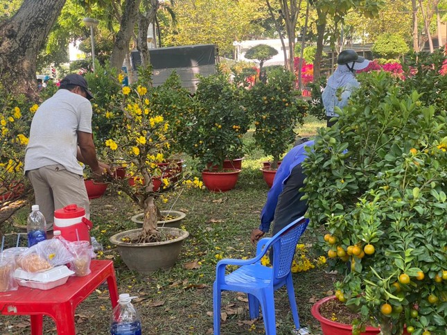 TPHCM: Trưa 29 Tết, tiểu thương cắt bỏ hoa, thu dọn ho&agrave;n trả mặt bằng - Ảnh 6.