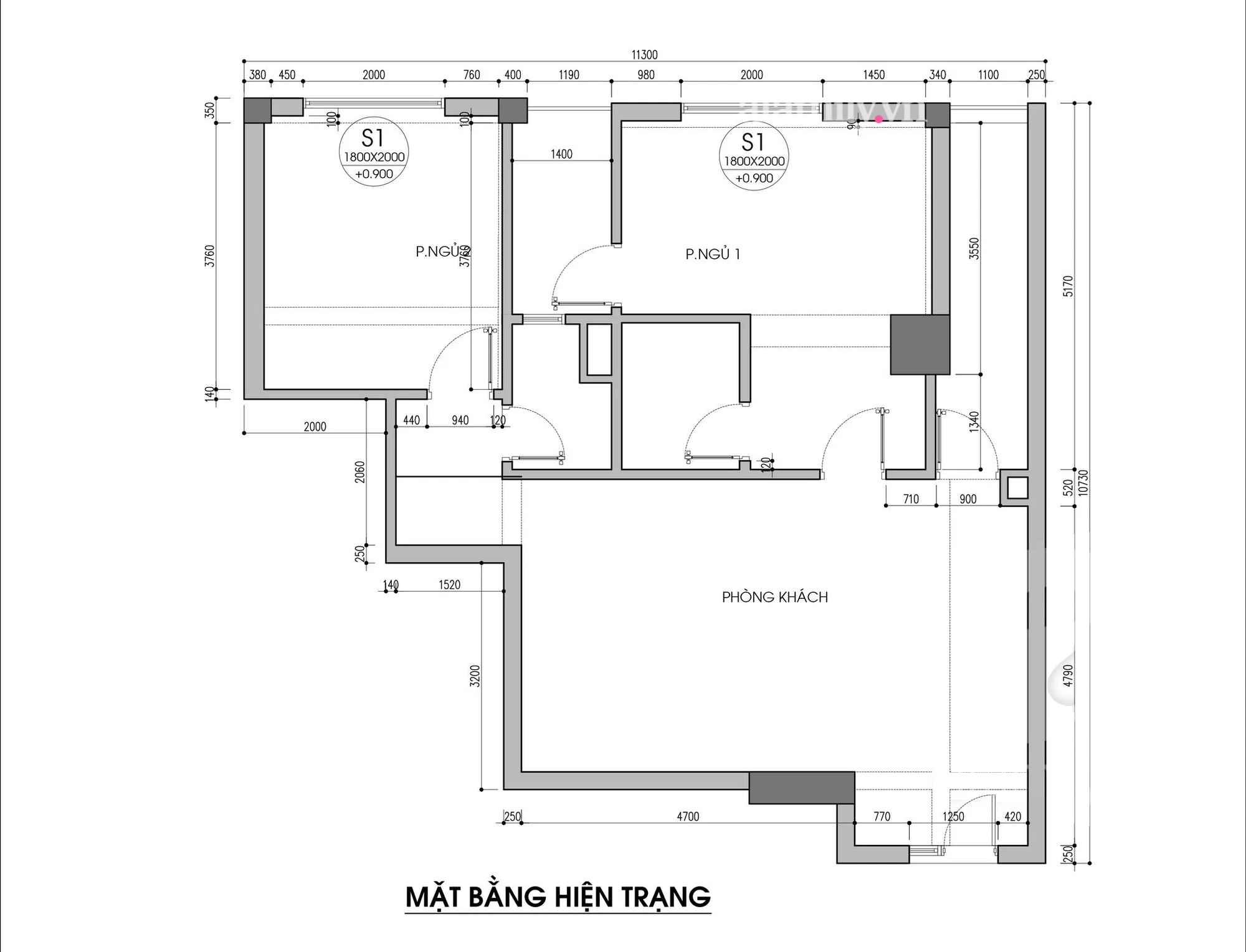 cải tạo căn hộ chung cư diện tích 79m² với tổng chi phí 140 triệu đồng - Ảnh 1.