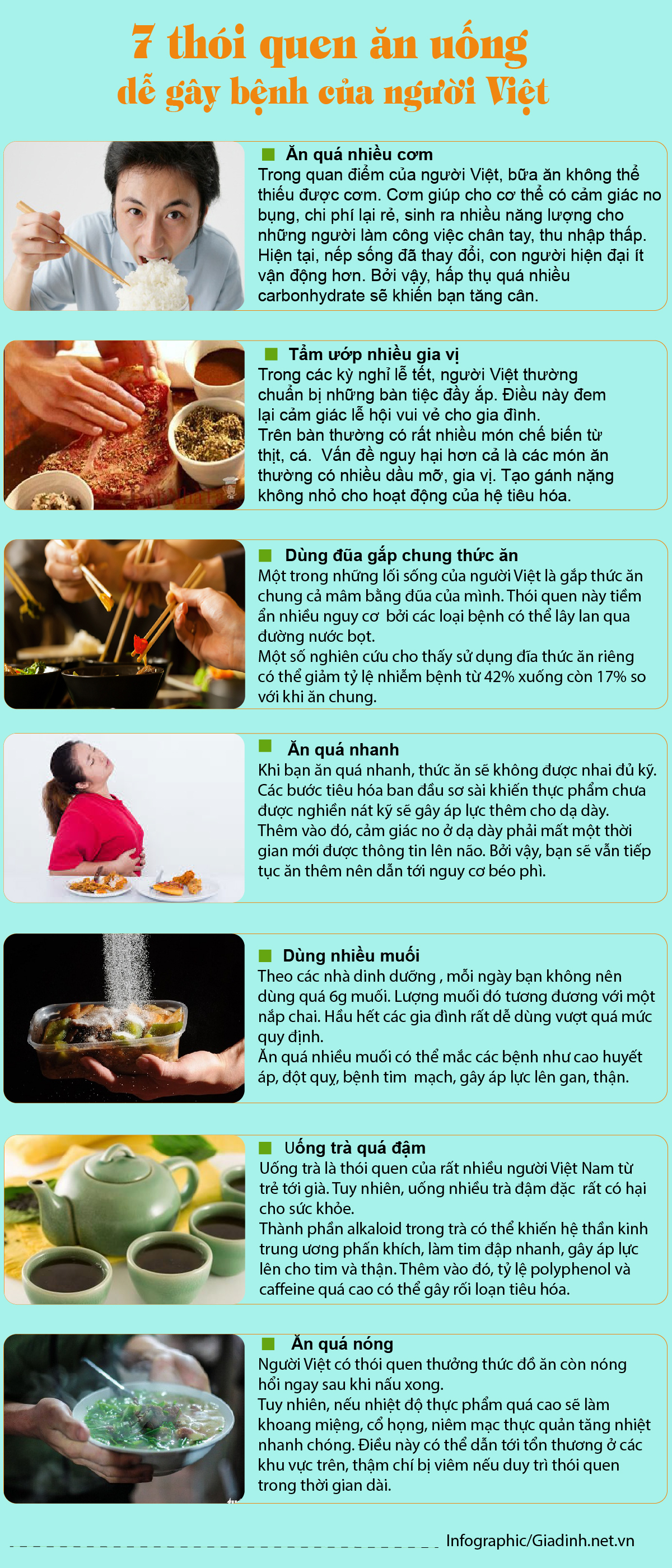 7 thói quen ăn uống dễ gây bệnh mà người Việt thường phạm phải - Ảnh 1.