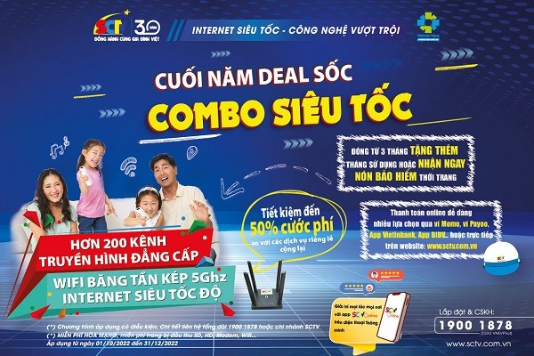 SCTV tiếp tục có chính sách ưu đãi khách hàng