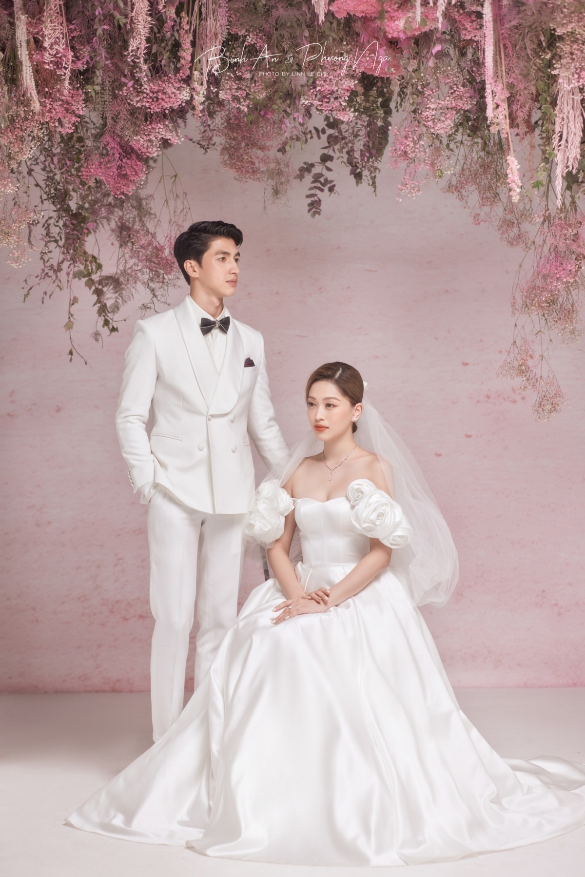Ảnh cưới đẹp như tranh Hàn Quốc của Á hậu Phương Nga và diễn viên Bình An - Ảnh 3.