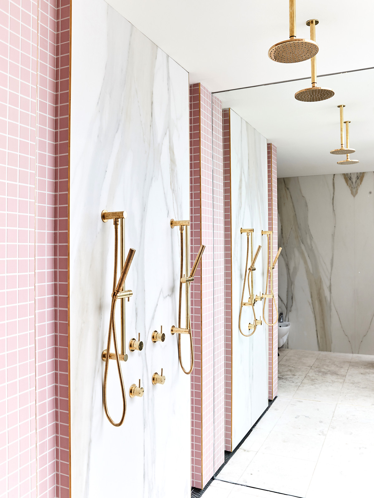 Những kiểu phòng tắm mang sắc hồng hiện đại - Ảnh 6.