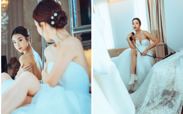 Giữa tin đồn "cô dâu tháng 10", Đỗ Mỹ Linh khoe ảnh váy cưới của nhà mốt nổi tiếng thế giới