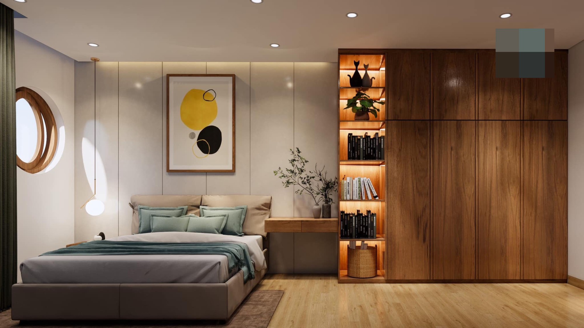 Nhà 2 tầng giúp gia chủ tương tác với thiên nhiên, không gian đầy sức sống
