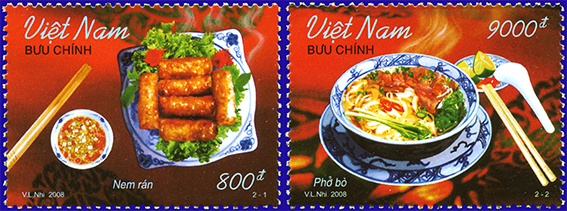Phát hành bộ tem &quot;Ẩm thực Việt Nam&quot;, tôn vinh nền ẩm thực đến thế giới - Ảnh 3.