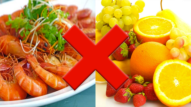 Quan niệm dân gian về việc kiêng ăn hải sản cùng thực phẩm giàu vitamin C