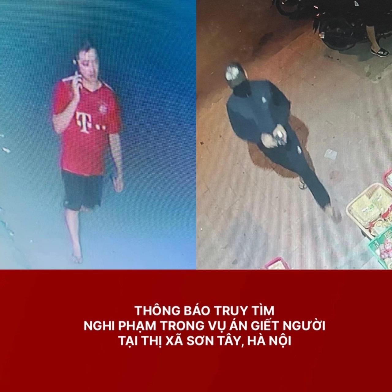 Hà Nội: Thông báo truy tìm nghi phạm vụ giết người tại thị xã Sơn Tây - Ảnh 1.