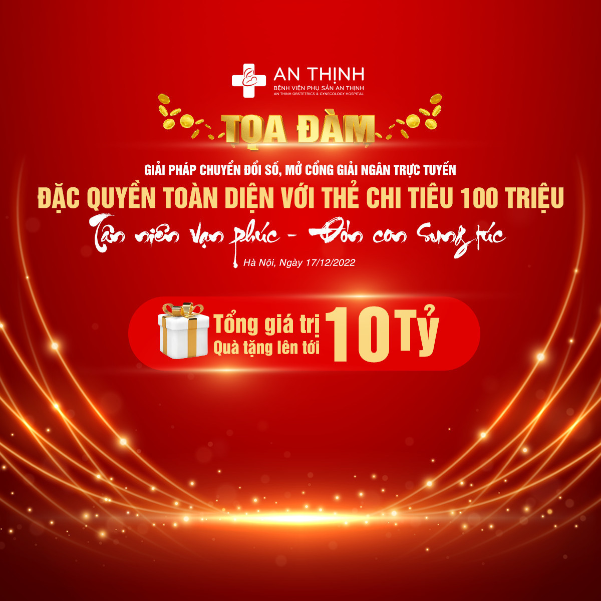 Tham gia toạ đàm của BV Phụ sản An Thịnh để nhận miễn phí 5 suất điều trị vô sinh và quà tặng trị giá 10 tỷ đồng - Ảnh 1.