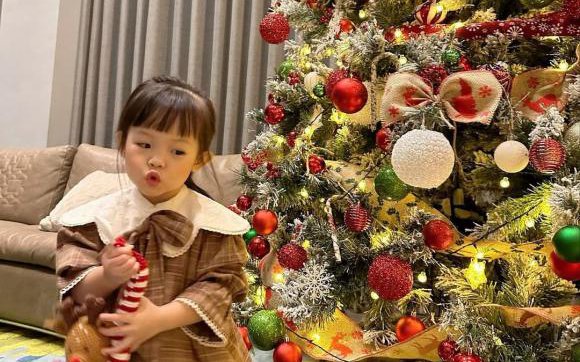 Không phải cây thông Noel, điểm thú vị trong mỗi bức hình Giáng sinh nhà Cường Đô La khiến khán giả thích thú