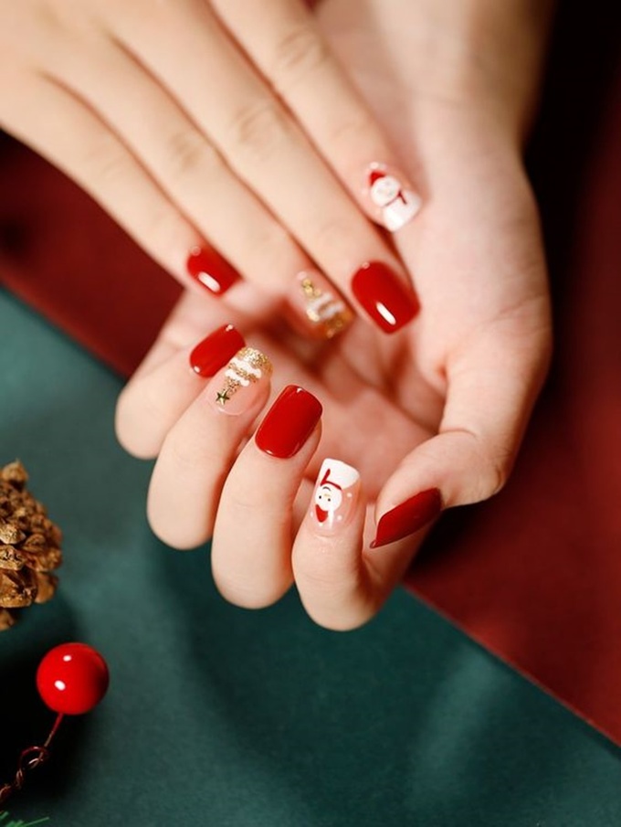 Đón Noel với loạt bộ nail siêu xinh, cực chất - Ảnh 10.