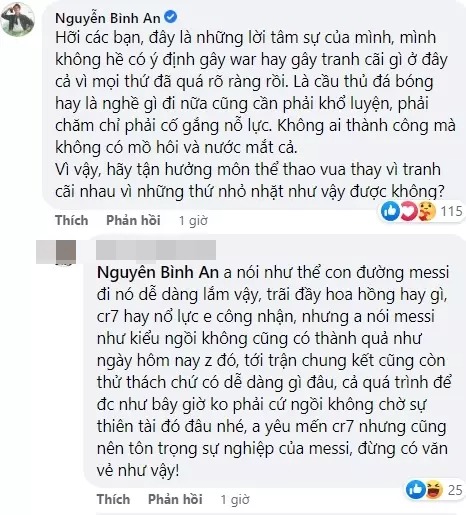 Bình An gây tranh cãi khi luận bàn Messi và Ronaldo - Ảnh 7.