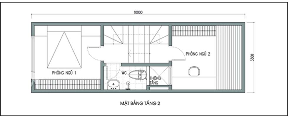 Cách thiết kế để nhà 33m² có giếng trời và nhiều cây xanh - Ảnh 2.