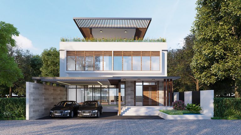 Mẫu biệt thự hiện đại 2 tầng tiện nghi, vừa túi tiền được ưa chuộng - Ảnh 2.